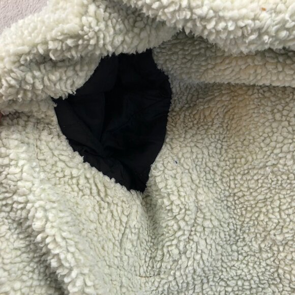 Gap Mens Jean Jacket Size XL Blue Denim Sherpa Lined Collared Button Up Cozy - Picture 11 of 14